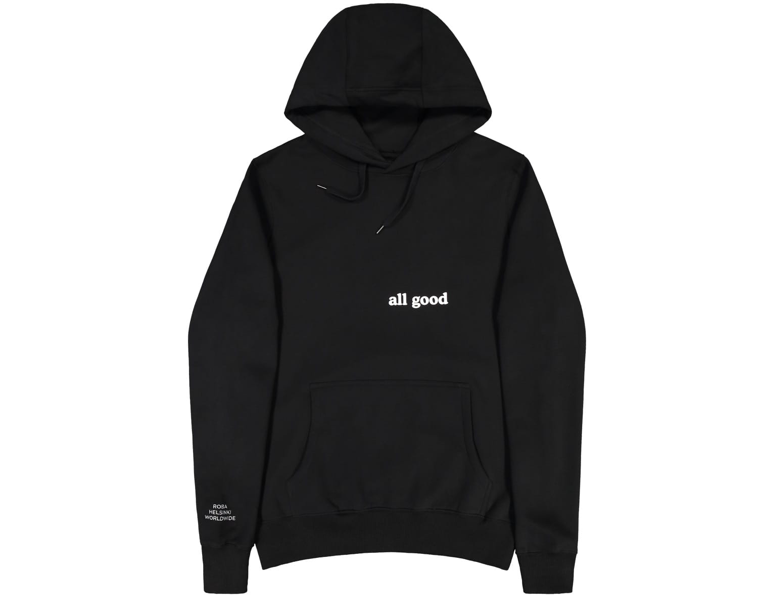 all good hoodie, black