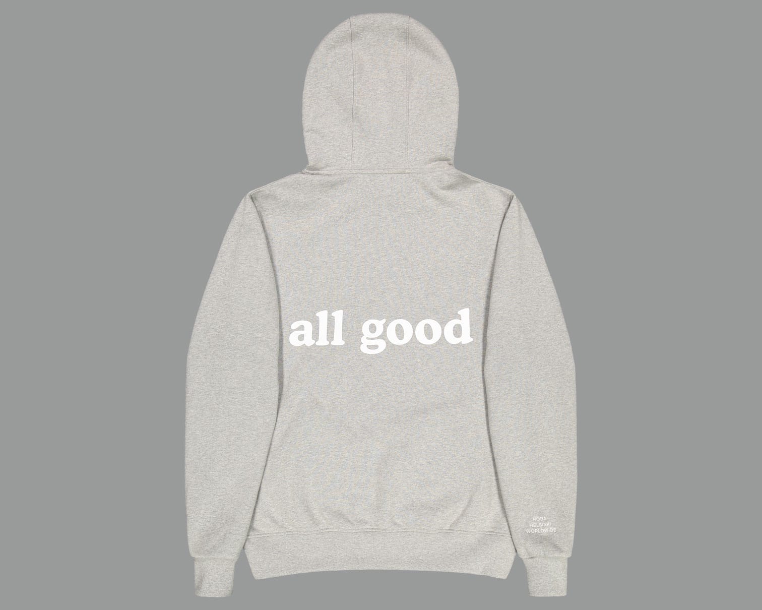 all good hoodie, grey