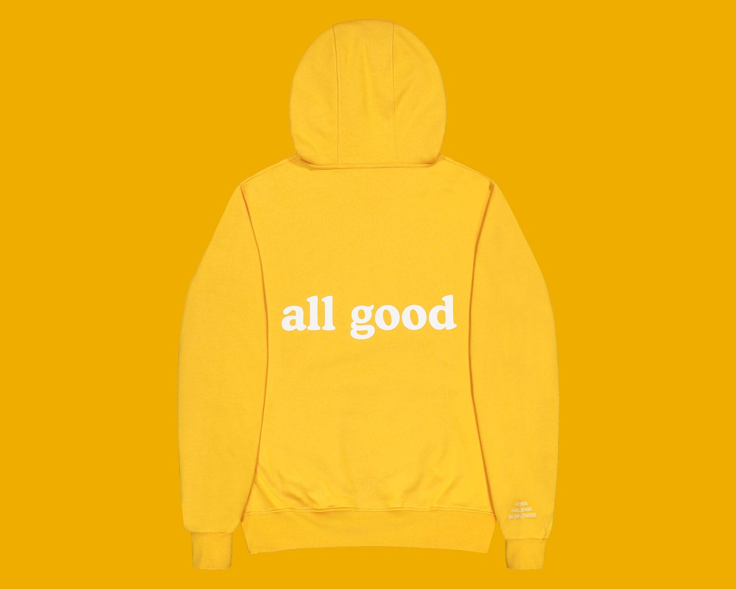 all good hoodie, yellow